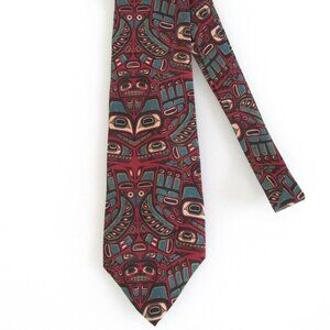 Pacific Coast Tribal Wearable Art Men's Silk Tie
